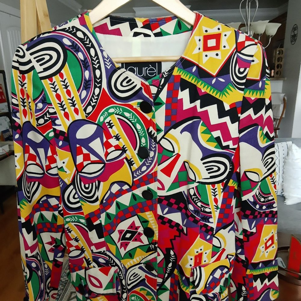 80s Print Laurel Blazer